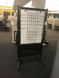 Qty of 9 small rolling white boards