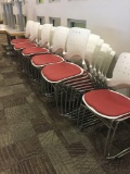 Qty of square dining tables with matching chairs
