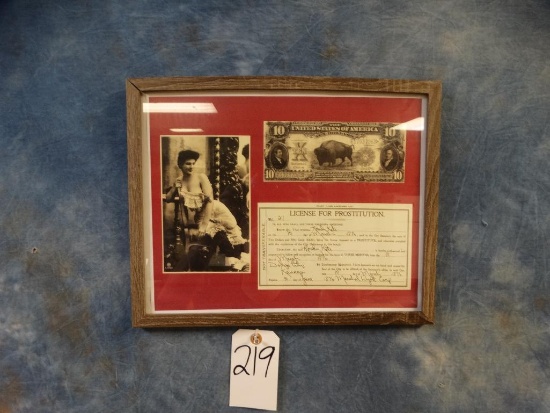 License for Prostitution Reproduction From 1876