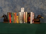 Half Wooden Duck Decoy Bookends with 16 Classic Hunting Videos