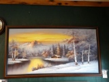 Large Framed Painting 