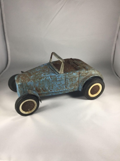 Vintage Buddy L Pressed Steel Toy Roadster Bank