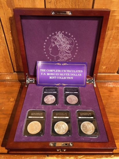 Uncirculated Morgan Silver Dollar Set