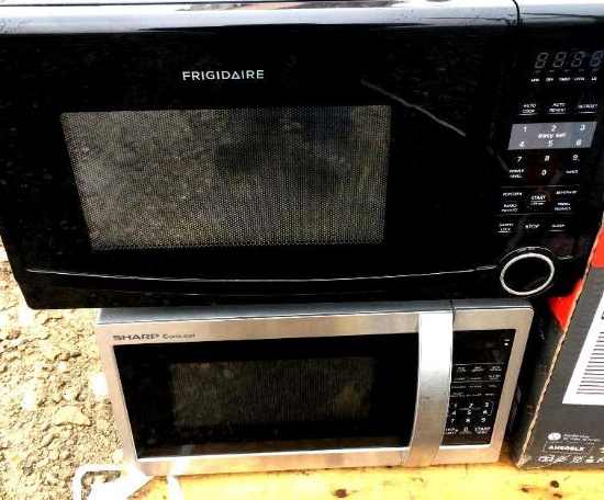 Two Used Microwaves - Frigidaire and Sharp