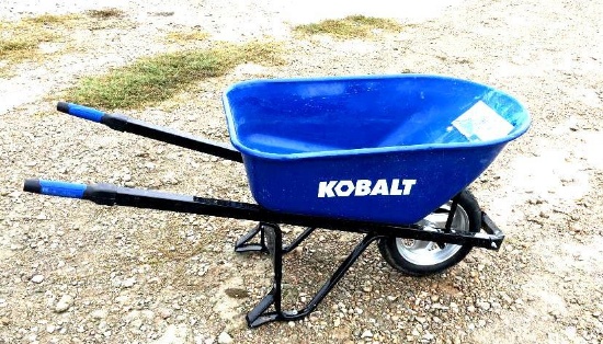 Kobalt Wheel Barrow - Blue - 6 cu ft