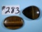 Pair of Tiger Eye Cabochons