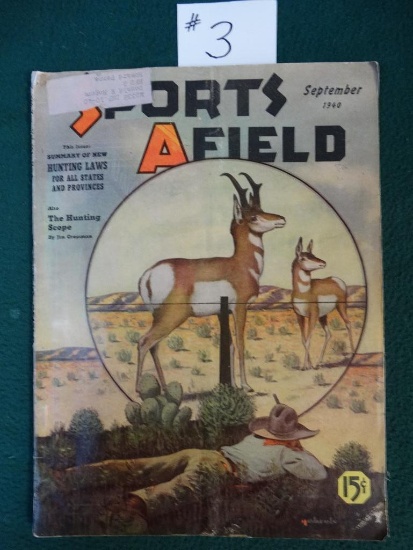 Vintage Sports Afield Magazine September 1940