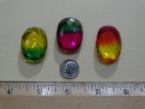 Three large Ametrine Gemstones