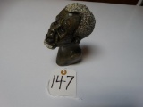 Soapstone Hand Carved African Bushman Bust