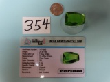 26.85 carat weight Peridot