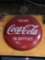 Vintage Round Porcelain Coca Cola Advertising Sign