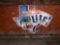 Miller Lite Cerveza Lite Texas Steel Bar Sign