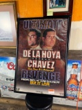 Framed De La Hoya vs Chavez Promotional Poster