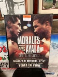 Framed Morales vs Ayala Promotional Boxing Poster