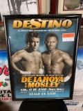 Framed De La Hoya vs Mosley Promotional Poster