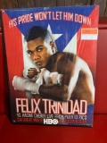 Fexix Trinidad HBO Promotional Boxing Poster In Frame