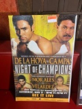 De La Hoya vs Campas HBO Promotional Boxing Poster In Frame