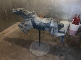 Vintage 1950s Coca Cola Cast Aluminum Carousel Horse