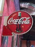 Vintage Coca Cola Direction Button Wall Mount Sign