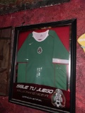 Framed Mexico Soccer Budweiser Advertisement