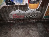 Coors Light Steel Bar Sign