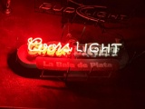 Coors Light La Bala De Plata Neon Bar Sign