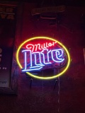 Miller Lite Neon Bar Sign