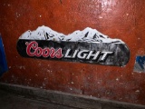 Coors Light Steel Bar Sign