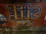 Miller Lite Aztec Design Steel Bar Sign