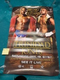 Trinidad vs Jones Boxing Posters Two sided, English and Spanish, Approx 7