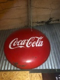 Vintage Coca Cola metal bubble sign