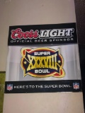 Coors Light Super Bowl Super Bowl XXXVIII Metal Sign