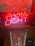 Neon Coors Light Sign