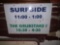 Surfside and The Grubstake 1 Sign