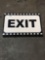 Exit sign 1ft 4in x 2ft wooden sign