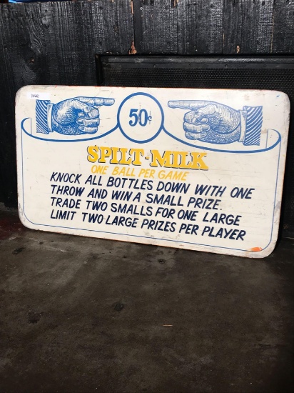 Spilt-Milk game sign