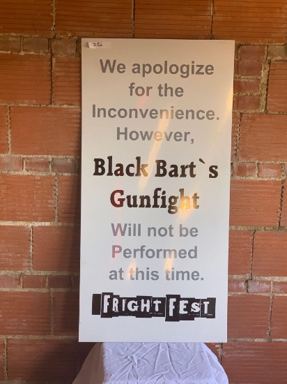 Fright Fest Sign