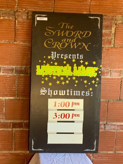 The Sword and Crown Presents Sign