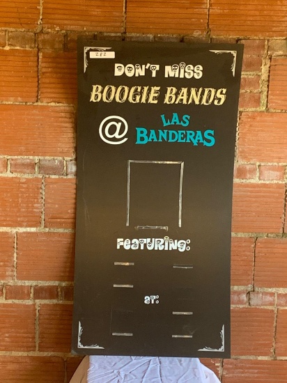 Boogie Bands Las Banderas Sign