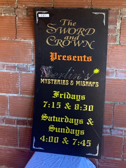 The Sword and Crown Presents Sign
