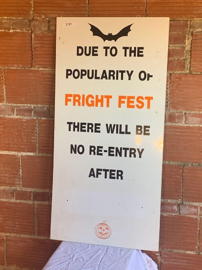 Fright Fest No Re-Entry After Sign
