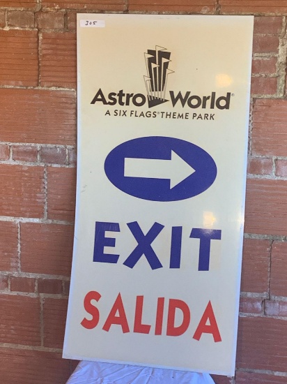 AstroWorld Exit Sign
