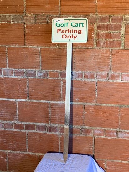 Golf Cart Parking Only Stake Sign
