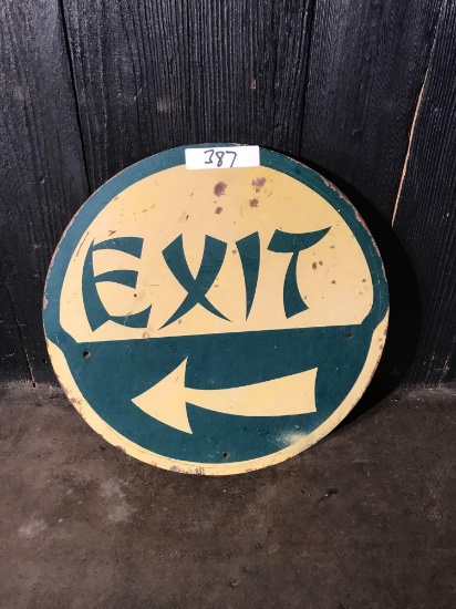 Exit Sign with Arrow