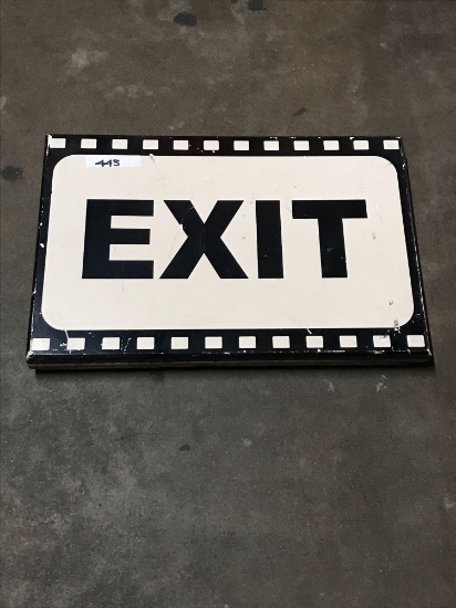 Exit sign 1ft 4in x 2ft wooden sign