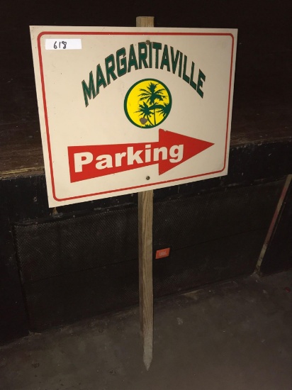 Margaritaville Parking 2x4ft plastic sign