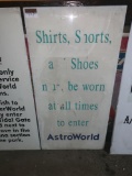 Shirts, Shorts, and Shoes AstroWorld Sign