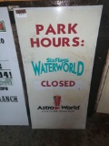 Park Hours Sign