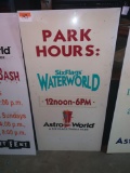 Park Hours Sign