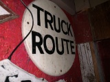 Truck Route Sign and Arrow Sign